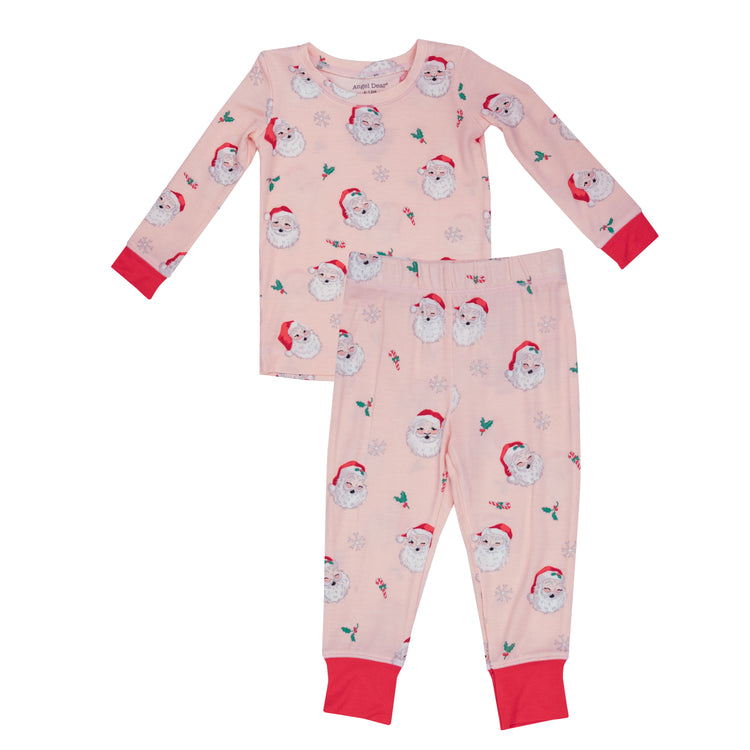 Vintage Santa Pink Christmas Pajamas