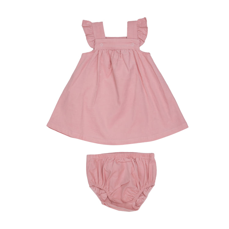 Coral Blush Retro Cord Jumper/Diaper Cover
