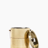 Brass Ice Bucket With Tongs