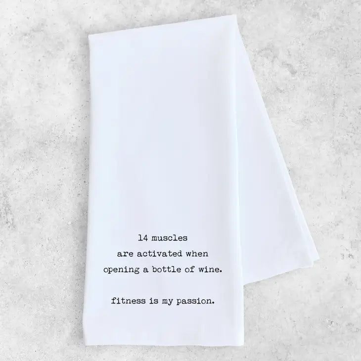 Dev D + Co Fitness is My Passion Dish Towel