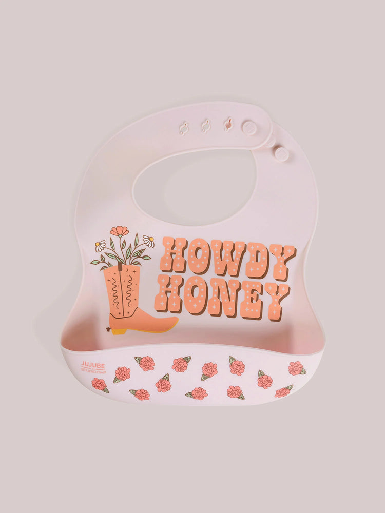 Howdy Honey Silicone Bib