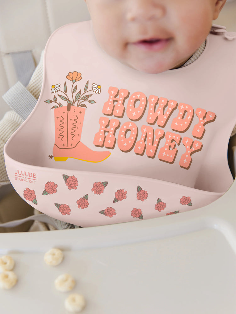 Howdy Honey Silicone Bib