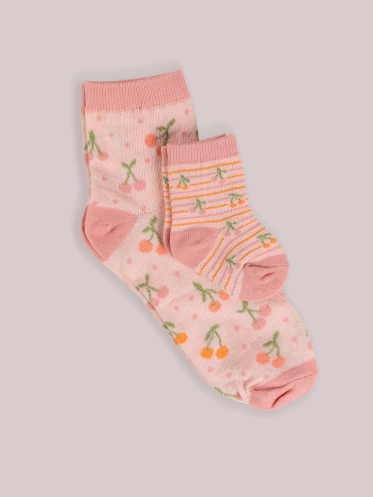 Mama and Me Socks Cherrry