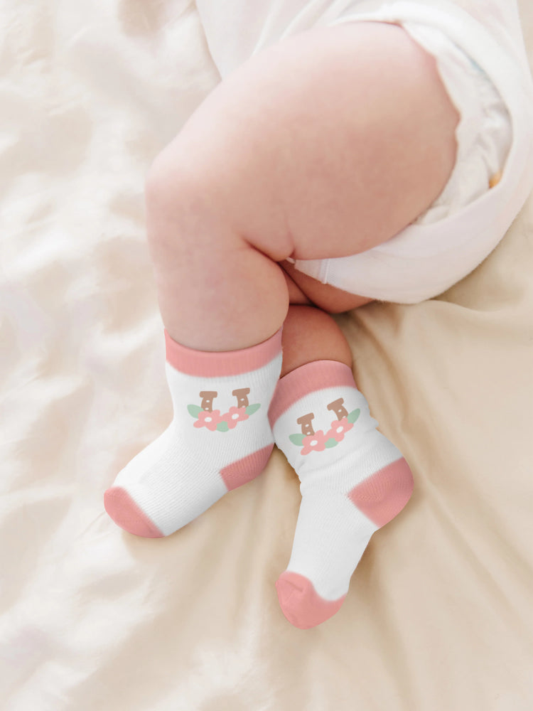 Trio of Baby Socks Bloomin'