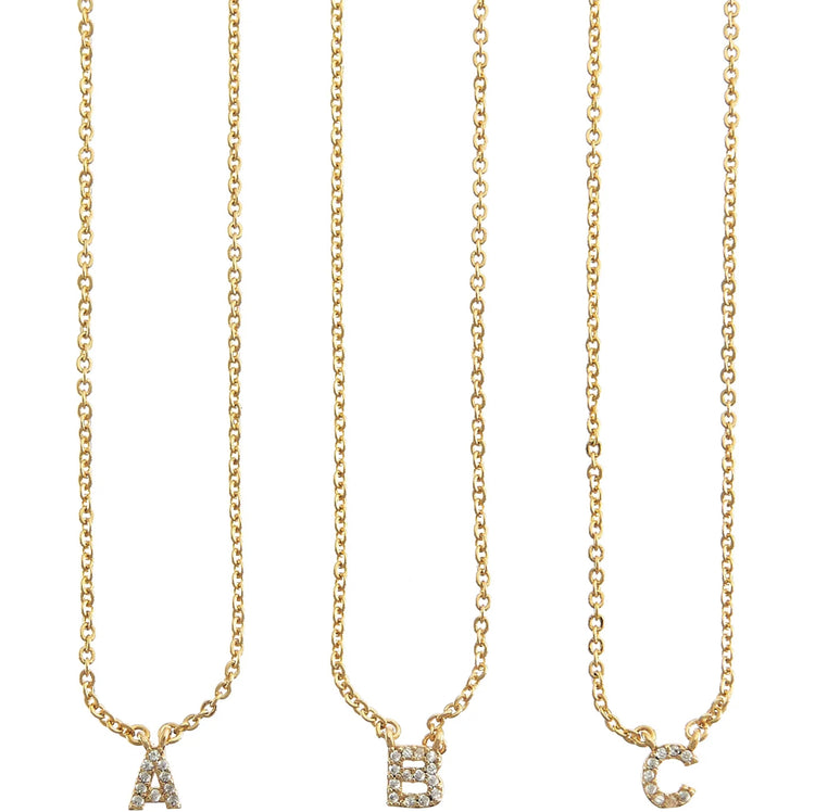 Shiny Initial Necklace