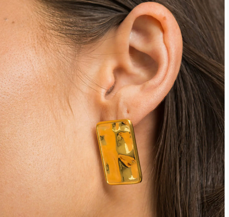 Statement Rectangle Studs