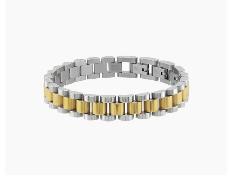 Two Tone Watch Bracelet