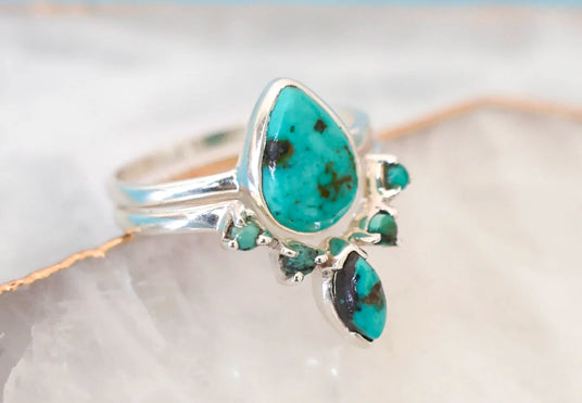 Golden Set Turquoise Silver