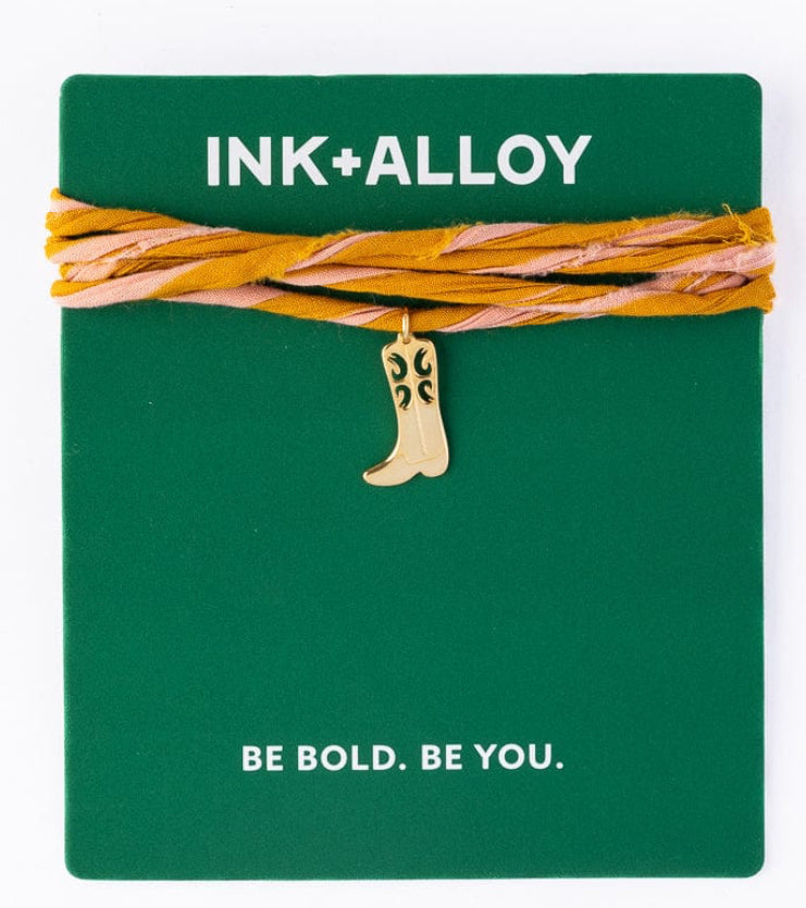 Wrap Bracelet With Boot Charm