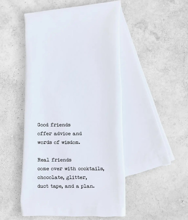 Real Friends Tea Towel