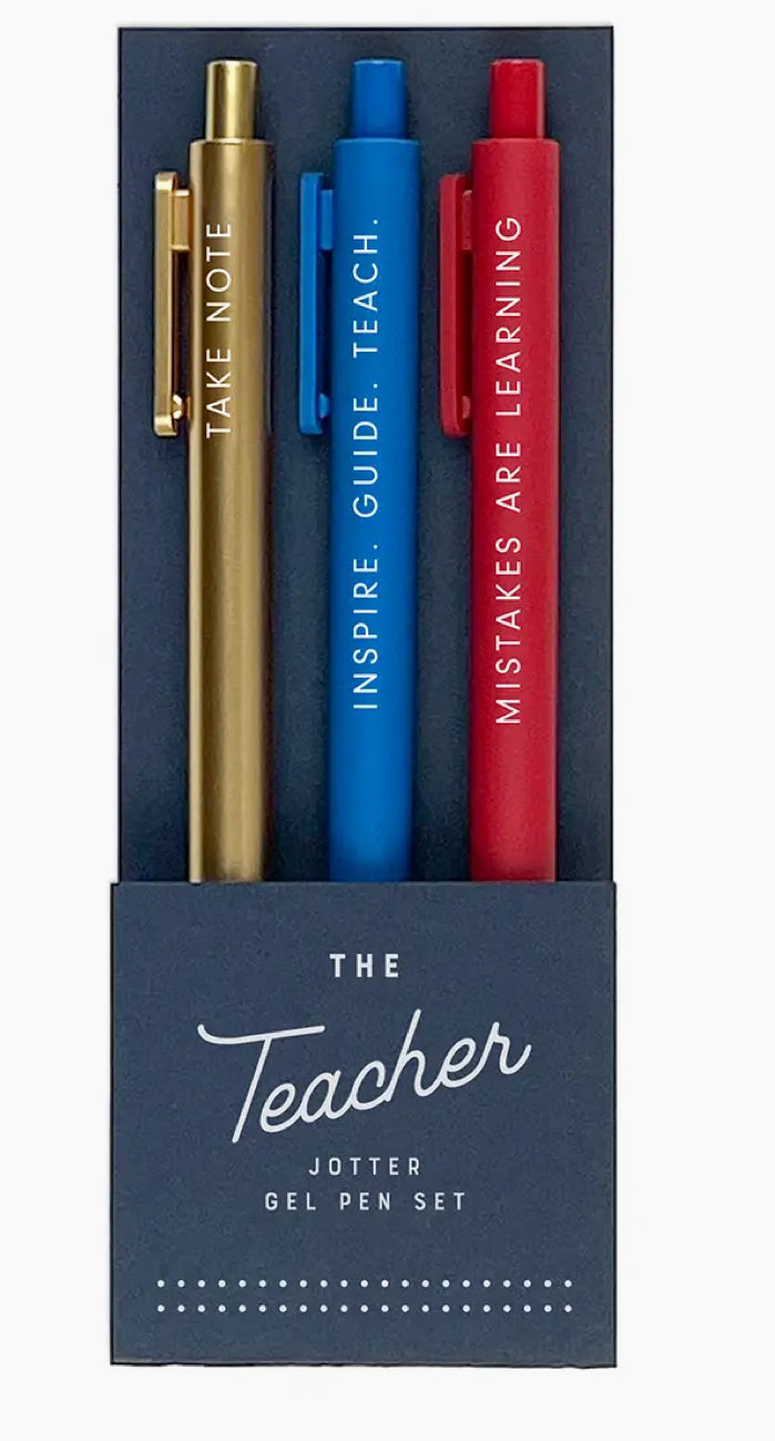 Teacher Gel Pen Set of 3