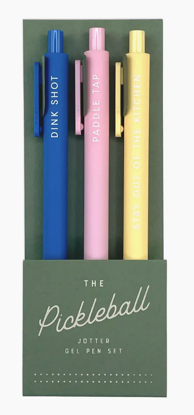 Pickleball Gel Pen Set of 3