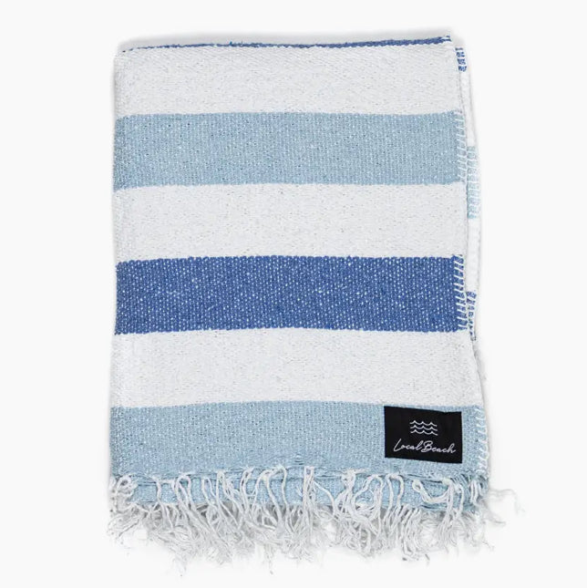 Baja Beach Blanket Blue/White