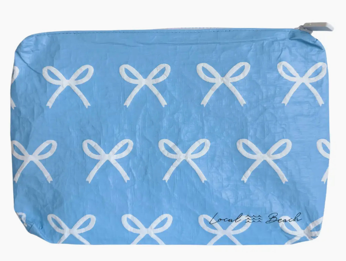 Blue Bows Water Resistant Pouch
