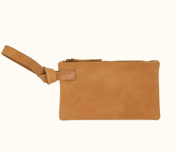 Able Rachel Wristlet Cognac