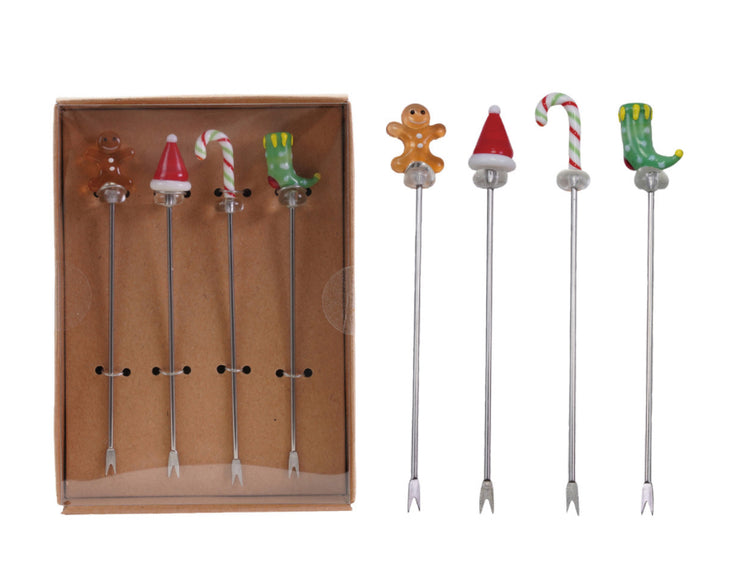 Holiday Appetizer Picks Set of 4