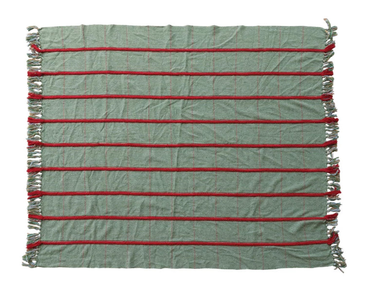 Green/Red Christmas Throw