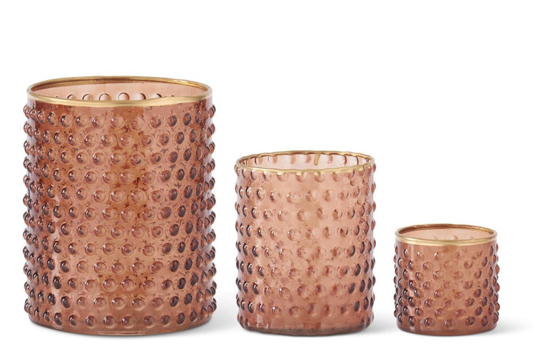 Brown Dot Embossed Container 3 Sizes