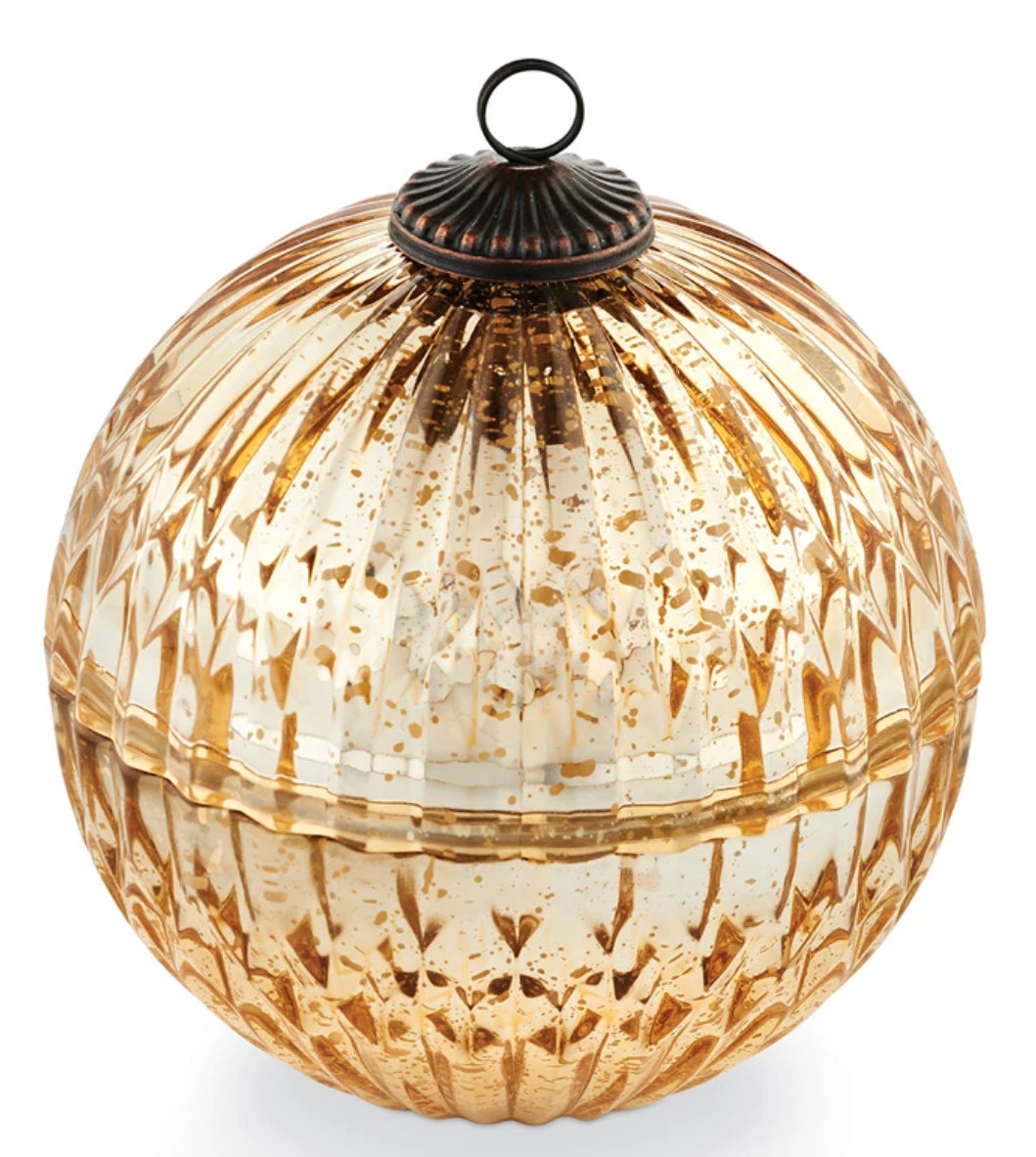 Winter White Mercury Ornament Candle