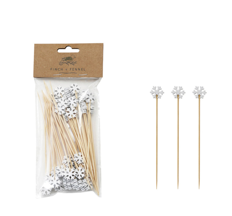 Snowflake Appetizer Picks