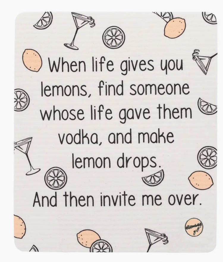 When Life Gives You Lemons Swedish Dish Cloth