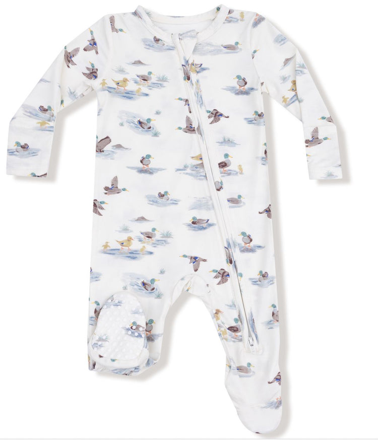 Migrating Mallards 2 Way Zipper Footie