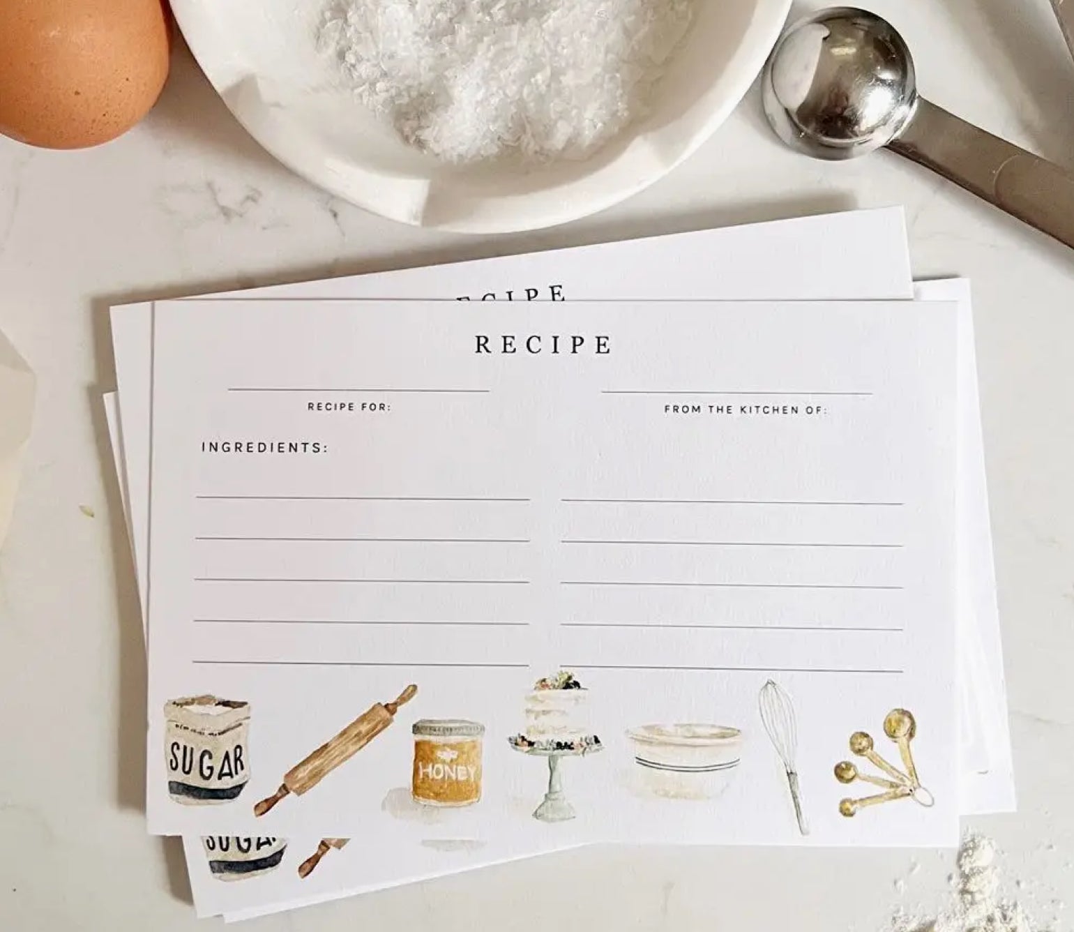 Baking Recipe Cards