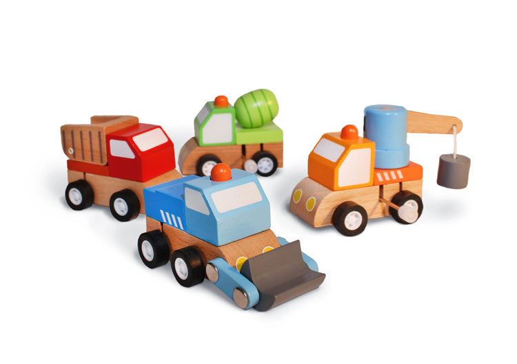 Construction Trucks Wind Ups 4 Styles