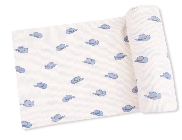 Petite Cowboy Hats Swaddle Blanket