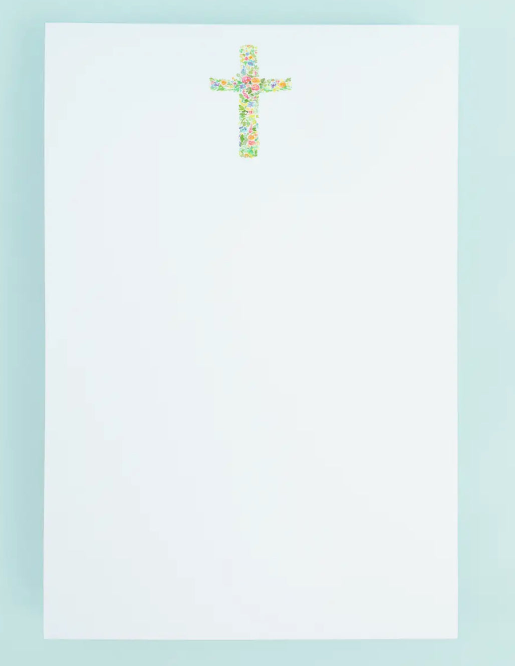 Floral Cross Notepad