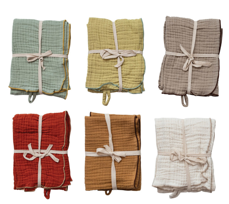 Woven Cotton Tea Towel 6 Colors