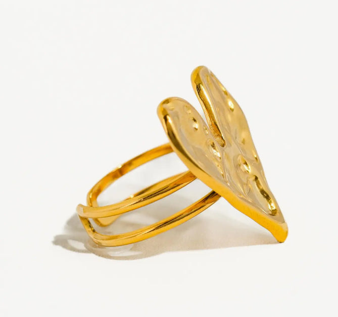 Gold Plated Heart Ring