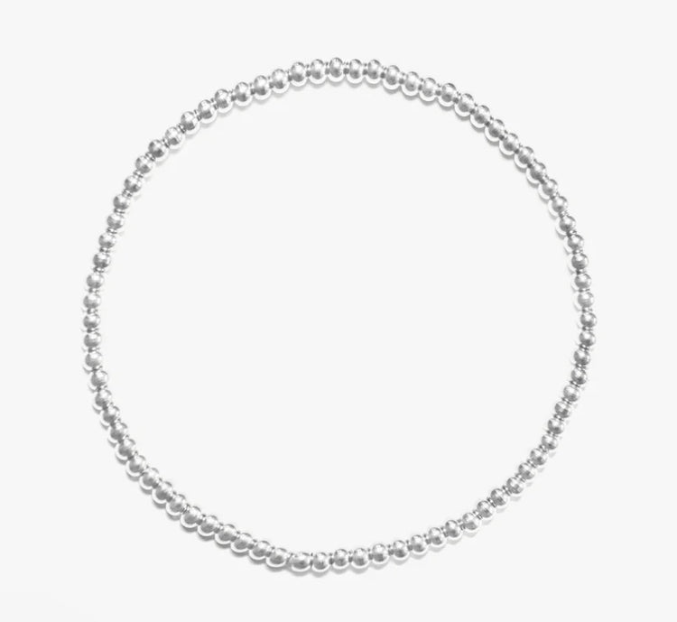 Crown Bracelet 3mm Silver