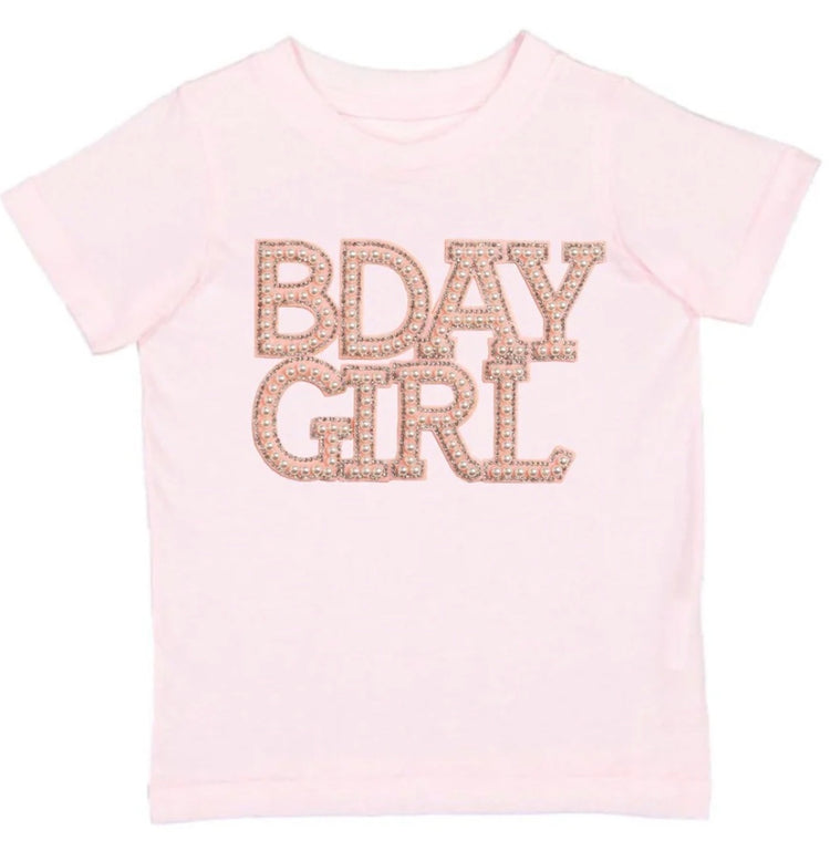 Birthday Girl Pearl Patch T Shirt
