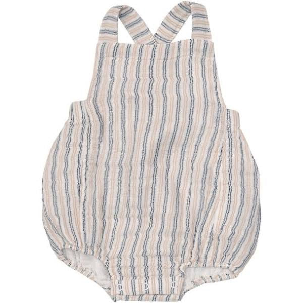 Angel Dear Nautical Ticking Stripe Shortie Romper