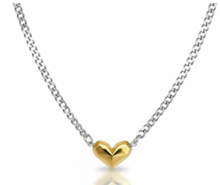 Fierce Love Necklace Mixed Metal