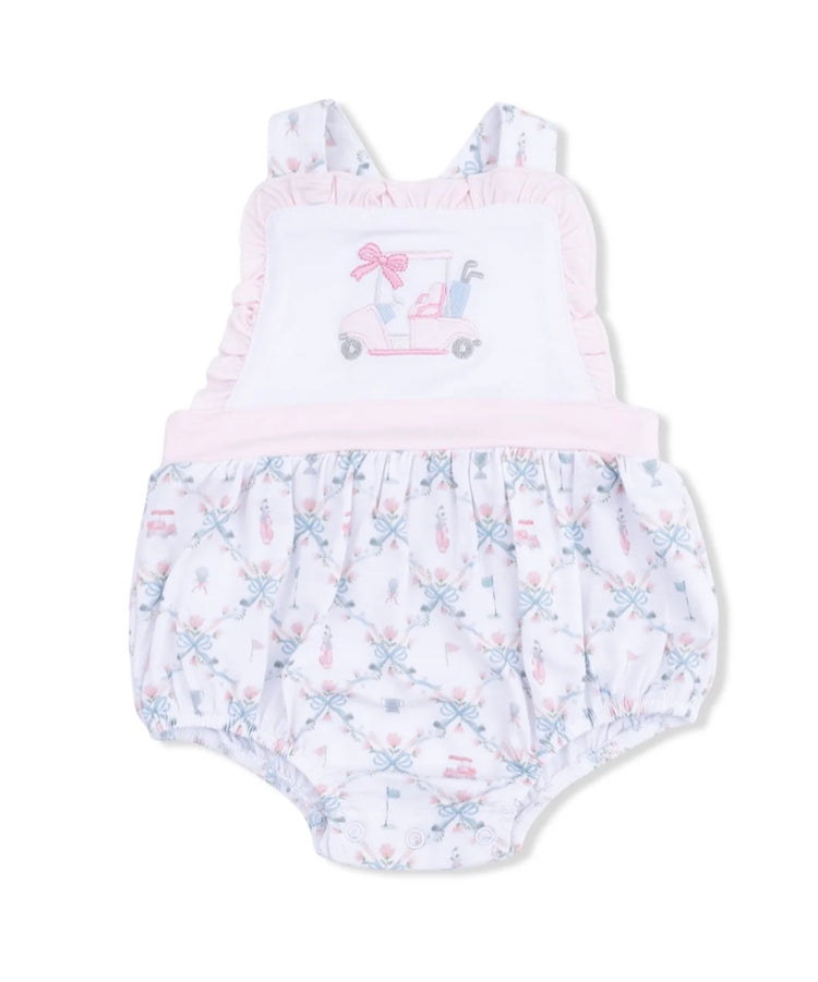 Golf Trellis Pink Ruffle Bubble
