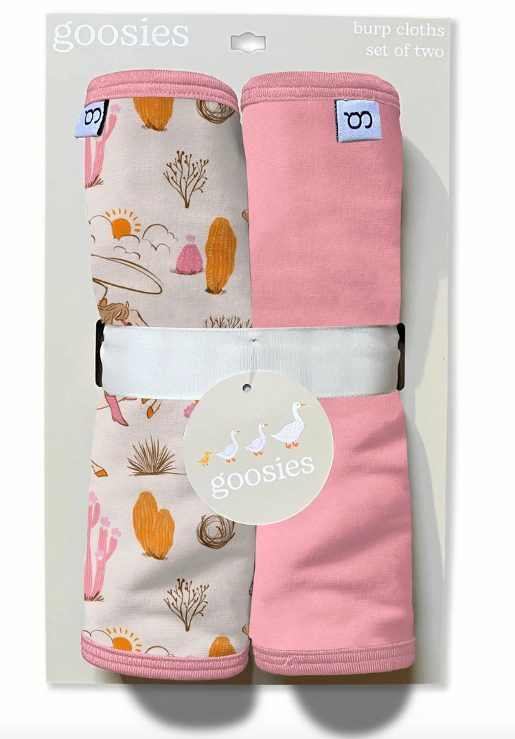 Cowgirl Burp Cloth Set
