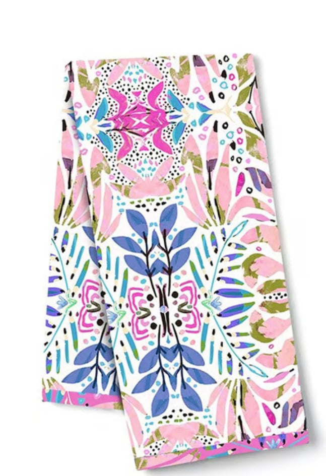 Amina Floral Tea Towel Double Sided