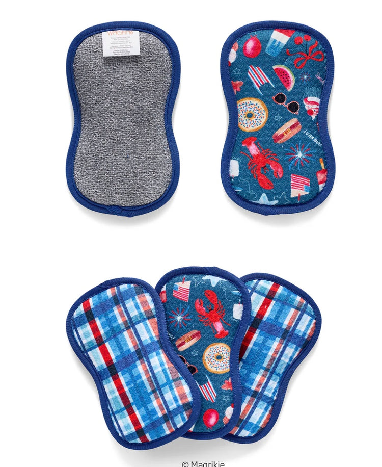 Summer Favorites Microfiber Scrubbie Set of 4