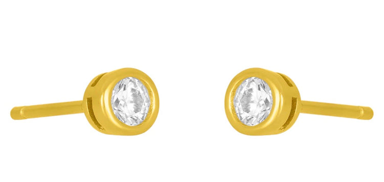 Marisol Bezel Stud Earring