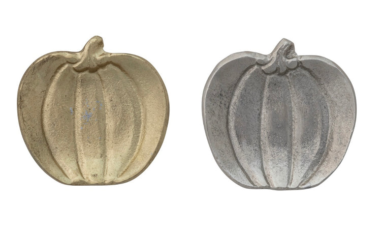 Cast Iron Aluminum Pumpkin Dishes 2 Colors