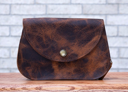 Ashley Saddle Bag Brown Leather