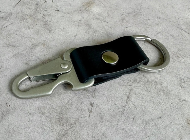 Leather Bottle Opener Keychain 3 Colors Blue, Brown, Black