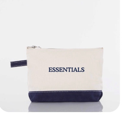 Essentials Navy Makeup Bag