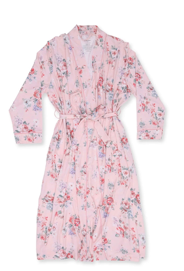 Painterly Rose Bouquets Robe