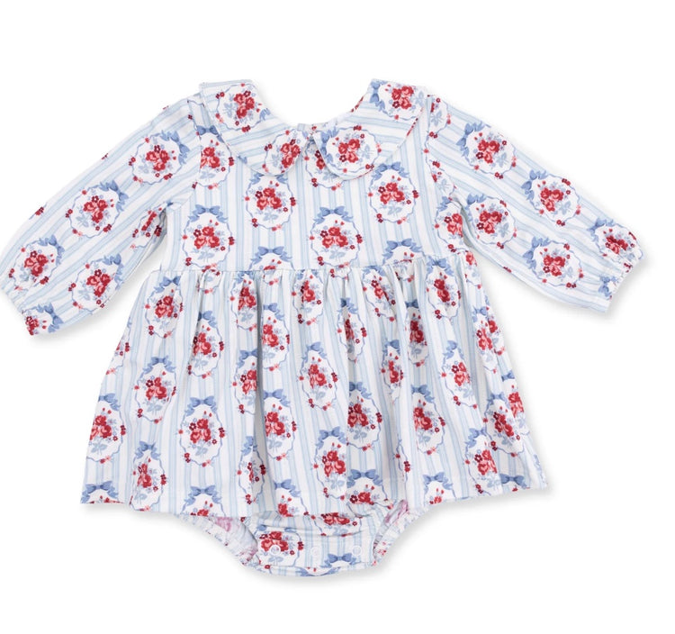 Long Sleeve Bubble With Peter Pan Collar and Skirt