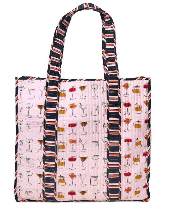 Cocktails Quilted Bag