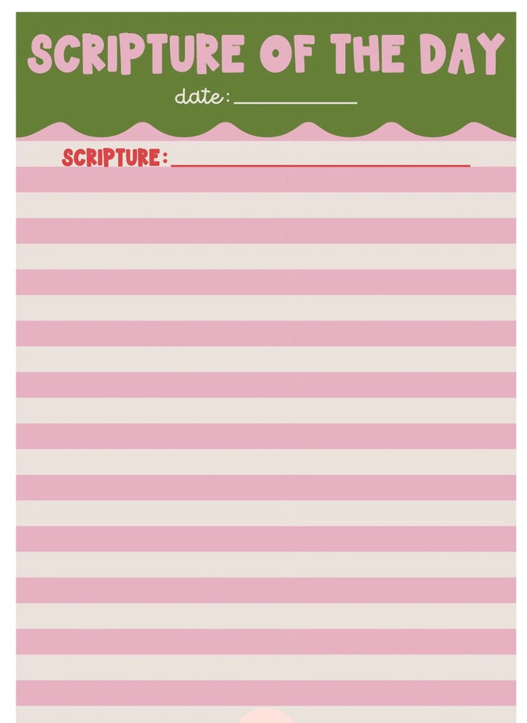 Scripture of The Day Notepad