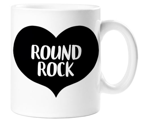 Big Heart Round Rock Mug